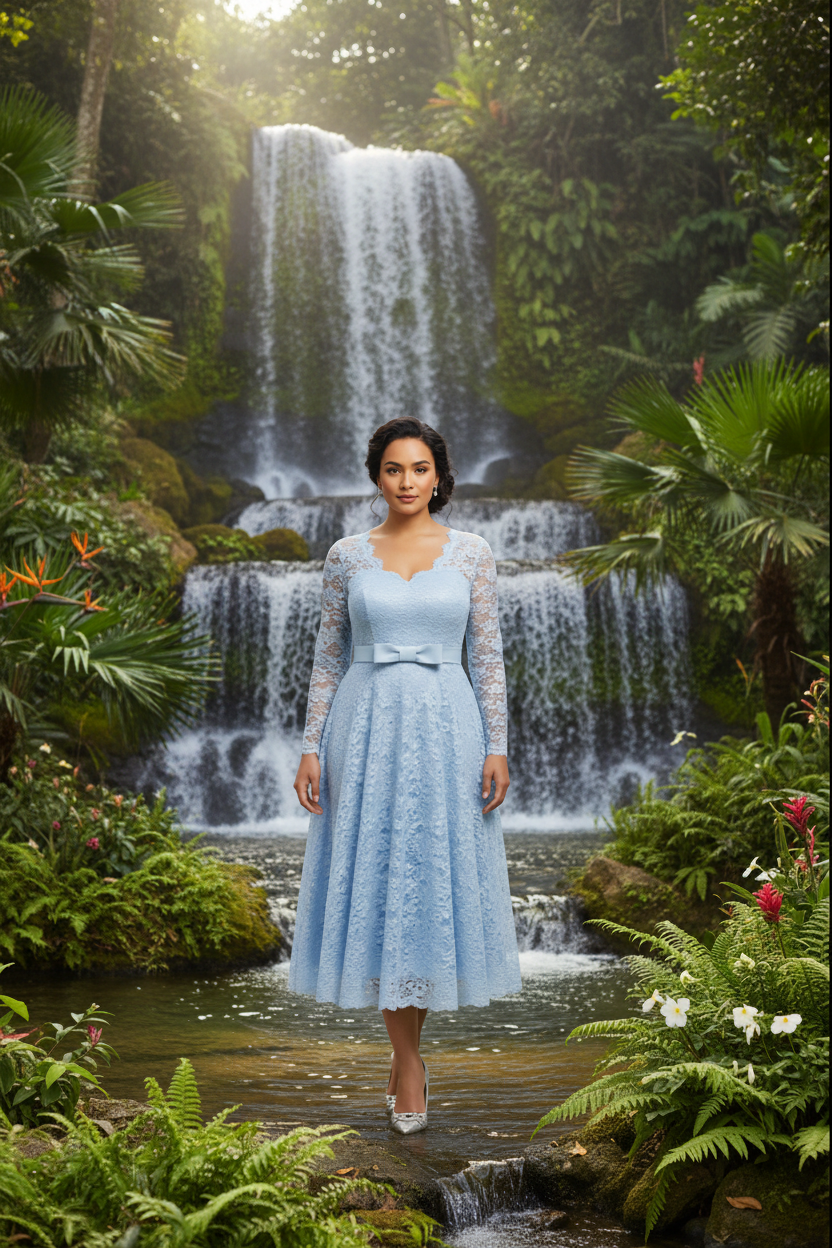 ALOHI LACE — Fond cascade