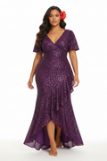 ALOHI SEQUIN Violet - Polynésienne en mouvement