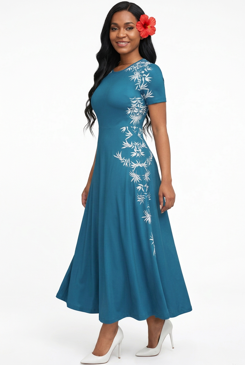 Robe ALOHI TIARE – Visage entier sans bijoux